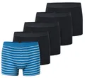 Produktbild: Schiesser Unterwäsche Boxershorts 95/5 Organic Cotton Webgummibund mehrfarbig schwarz/blau Herren - 5 Stück, Größe: 7