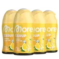 Produktbild: MORE Zerup, Lemon Iced Tea, 4 x 65 ml, für bis zu 32 l Fertiggetränk, zuckerfreier Sirup mit echten Fruchtextrakten, vegan, zero Kalorien - made in Germany
