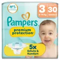 Produktbild: Pampers Premium Protection Gr.3 Midi 6-10kg Windeln Singlepack 30 Stück