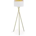 Produktbild: Relaxdays Dreibein-Stehlampe, Gold, Metall, 53.5x148.5x53.5 cm, Lampen & Leuchten, Innenbeleuchtung, Stehlampen, Stehlampen