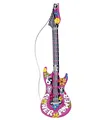 Produktbild: Aufblasbare Hippie Gitarre 105 cm Hippiegitarre Gummigitarre Luftgitarre Gummi