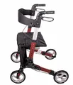 Produktbild: Antar Rollator ANTAR AT51006R Reise-Rollator Rot, Kompakt zusammenklappbar, integrierte Sitzfläche, 8-Zoll-Räder