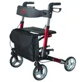 Produktbild: Antar Aluminium Rot Leichtgewichtrollator Rollator klappbar Laufhilfe Gehhilfe
