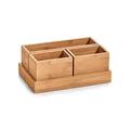 Produktbild: Zeller 25387 Organizer-Set, 4-tlg.,Bambus, ca. 28 x 17,7 x 11 cm, Büro, Schminkutensilien, Aufbewahrung