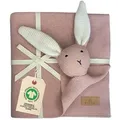 Produktbild: Babydecke DIKOS® Babydecke SCHMUSE-HASE Baby Geschenk Mädchen Junge Geschenkset, DIKOS, Geschenk zur Geburt, PREMIUM Qualität, 100 % BIO Baumwolle, nachhaltig rosa