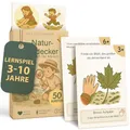 Produktbild: Heldenzimmer Entdeckerkarten Kinder – Suchspiel mit 100 Aufgaben | 50 Doppelseitige Karten, 2 Altersstufen, 16 Abzeichen | Indoor, Outdoor & Stadt (Natur-Entdecker)
