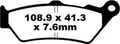 Produktbild: Goldstuff Bremsbeläge FA209/2HH für Aprilia (Inc Scarabeo Models up to 2009/ See