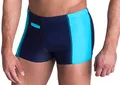 Produktbild: Aquarti Herren Badehose mit Reißverschlusstasche Badeshorts, Farbe: Dunkelblau/Blau, Größe: 8XL