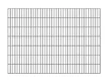 Produktbild: Alberts 642921 Doppelstabmattenzaun | verschiedene Längen und Höhen | kunststoffbeschichtet, anthrazit | Höhe 140 cm