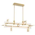 Produktbild: Elstead Lighting Led-Hängeleuchte Eurofase, Messing, Metall, Glas, 50 cm, höhenverstellbar, Lampen & Leuchten, Innenbeleuchtung, Leuchten nach Räumen, Esstischlampen