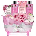 Produktbild: Badeset für Frau 8tlg Kirschblüten Jasmin Duft Pflegeprodukte Bades