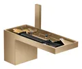 Produktbild: Axor MyEdition Einhebel-Waschtischmischer 70 ohne Platte mit Push-Open Ablaufgarnitur - Brushed Bronze - 47012140