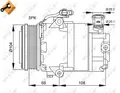 Produktbild: NRF Kompressor, Klimaanlage 32082 für OPEL