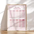 Produktbild: MeinBaby123® 1x1 Poster | Einmaleins Trainer für Kinder | Lernposter DIN A2 Mathematik Grundschule | das kleine Einmaleins lernen | inklusive 4x Übungsblätter (kleines Einmaleins rosa - A2)