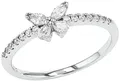 Produktbild: Amor Fingerring Schmetterling, mit Zirkonia (synth)