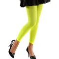 Produktbild: 80er Jahre Leggings Neon-Grün Damen Strumpfhosen für Fasching und Mottopartys