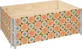 Produktbild: Garronda 2 Stück Holzaufsatzrahmen mit Print – Hochbeete für Pflanzen Blumen Obst Gemüse Holz mit dekorativem Druck Blumen mit Hintergrund