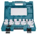 Produktbild: Makita D-63993 BiM-Lochsägen-Set 16-teilig im Kunststoffkoffer, Bi-Metall Lochsägen Ø 16-76 mm, Schnitttiefe 38 mm, für Holz, Metall Aluminium, Kunststoff