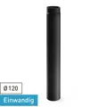 Produktbild: Rauchrohr / Ofenrohr 120mm - 1000mm schwarz DN120 Kaminrohr Ofen Rohr