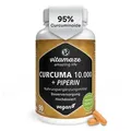 Produktbild: Curcuma 10.000 + Piperin Hochdosierte Kapseln Vegan