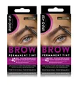Produktbild: Syoss 2x Augenbrauenfarbe Tint 2er-Set – Dunkelbraun, Wasserfest, 10 ml