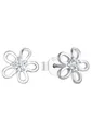 Produktbild: Amor Paar Ohrstecker Flowers (2-tlg), mit Zirkonia (synth)