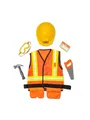 Produktbild: Melissa & Doug Role Play Costume Set Construction Worker