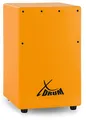Produktbild: XDrum KC-37OG Kinder-Cajon - Kleine Cajon speziell für Kinder - Nur 36 cm hoch - Snare-Effekt durch stimmbare Gitarrensaiten - Orange