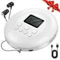 Produktbild: Gueray Tragbarer CD Player Tragbar CD Players Kinder CD-Player HiFi Discman mit Kopfhörer LCD-Display Unterstützung ASP PROG Speicherfunktion Repeat-Funktion BASS Effet Weiß