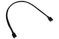 Produktbild: (19,67 EUR/m) Phobya 4Pin PWM Stecker auf Stecker | Schwarz 30cm