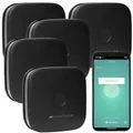 Produktbild: VisorTech 5er-Set kompakte WLAN-Design-Rauchwarnmelder mit weltweiter App, schw.