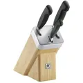 Produktbild: Zwilling Messer-Set Messerblock selbstschärfend Vier Sterne Bambus 4-tlg Messer (4-tlg)