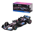 Produktbild: Bburago Formel 1 Alpine A524 (2024): Modellauto im Maßstab 1:43, von Fahrer #31 Esteban Ocon, Window Box, 12,5 cm, schwarz pink (18-38220O)