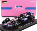Produktbild: BURAGO 1/43 ALPINE F1 A524 2024 ESTEBAN OCON MIT VITRINE 1:43 STATISCHES MODELL