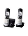 Produktbild: Panasonic KX-TG6812 Schnurlostelefon mit Rufnummernanzeige DECTGAP schwarz + zusätzliches Handset (KX-TG6812GB)