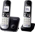 Produktbild: Panasonic KX-TG6812 Duo DECT, GAP Schnurloses Telefon analog Freisprechen Schwarz, Silber