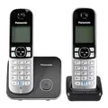 Produktbild: Panasonic KX-TG6812GB DECT Schnurlostelefon DUO ohne Anrufbeantworter schwarz