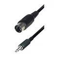 Produktbild: Verbindungskabel 5 pol DIN-Stecker - Klinkenstecker 3,5 mm Stereo, 1,5 m