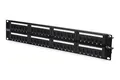 Produktbild: DIGITUS Patchpanel - 19-Zoll - Cat-5e - 48-Port RJ45 - Ungeschirmt - LSA Patch-Feld - Rack-Montage 2HE - Schwarz