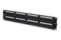 Produktbild: DIGITUS 48-Port Cat-5e Patchpanel für 19-Zoll Rack-Montage in Schwarz