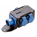 Produktbild: as - Schwabe MIXO-Stromverteiler Camping - Campingadapter - Mobiler Stromverteiler - hochbruchfest - CEE Stecker (230V/16A/3-polig), 3x Schutzkontaktsteckdosen - bis 16A/3,5kW - IP44, 60498