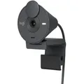 Produktbild: Logitech Brio 300 Full HD Webcam - GRAPHITE, USB-C Anschluss, Integriertes Mikrofon, Abdeckblende, Monitor-/Notebook-Halterung