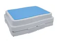 Produktbild: Trittstufe stapelbar weiß 50 x 40 cm - 2er Set - Antirutsch Badezimmer Tritthocker - Dusche Einstiegshilfe Badewanne Aufstiegshocker Hochstufe Stufenhocker rutschfest für Senioren und Kinder