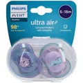 Produktbild: PHILIPS Avent Ultra Air Schnuller 6-18 Monate, blau/ rosa