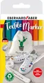 Produktbild: Eberhard Faber 578208 - Textilmarker mit Schablonen, 8 Textilstifte waschmaschinenfest