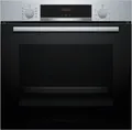 Produktbild: Bosch HBA514BS3 Backofen 60cm Edelstahl 7Heizarten LED-Display Versenkknebel Elektronikuhr