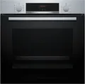 Produktbild: Bosch Serie 4, HBA514BS3, Einbau-Backofen, Edelstahl, Schwarz, EEK: A+