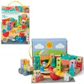 Produktbild: Melissa & Doug - Blockables Stadt Bauset - 73 teiliges Set mit Holzbausteinen, Steckverbindungen, Filzaccessoires und mehr für kreatives Bauen und Spielen, für Kinder ab 2 Jahren