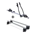 Produktbild: VDP Dachträger (Für Ihren Opel ZaFira Tourer (Kombi) ab 2011, Dachträger und Fahrradträger/Fahrradhalter im Set), Fahrradträger SAGITTAR + Dachträger Menabo Tema kompatibel mit Opel Zafira Tourer (Kombi) ab 2011