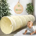 Produktbild: ® Spieltunnel für Kinder aus 100 Baumwolle mit Klettverschlüssen | Krabbeltun...